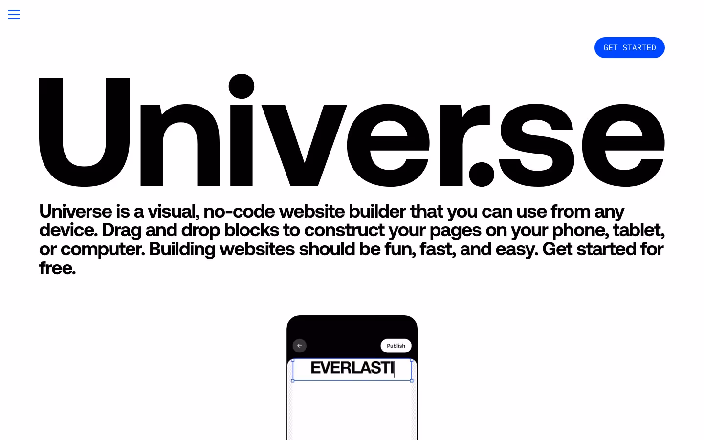 Onuniverse landing page design — Graphics & Design