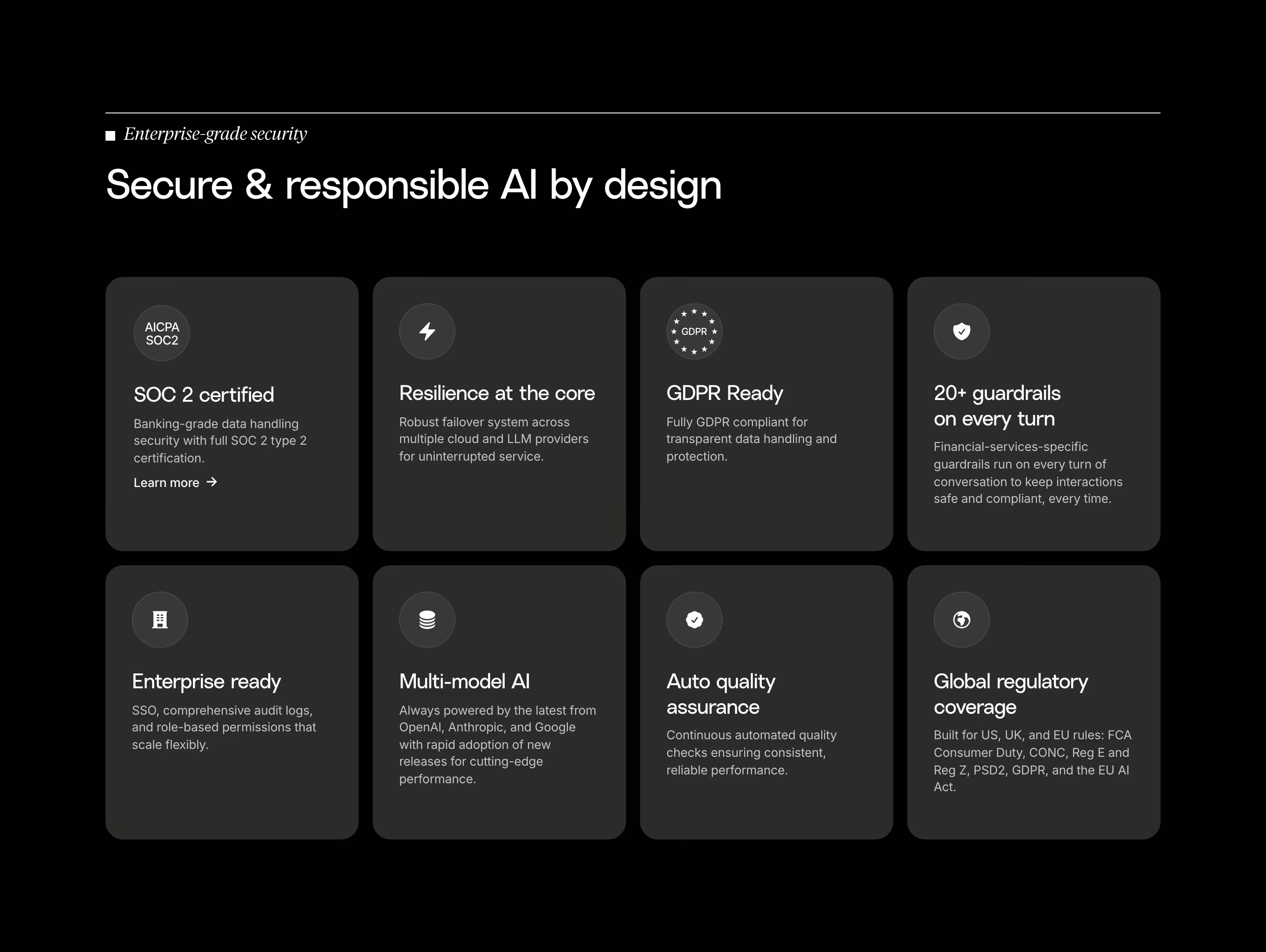 Gradient-labs Features section design