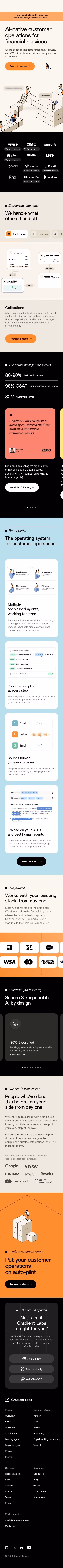 Gradient-labs mobile design — Finance