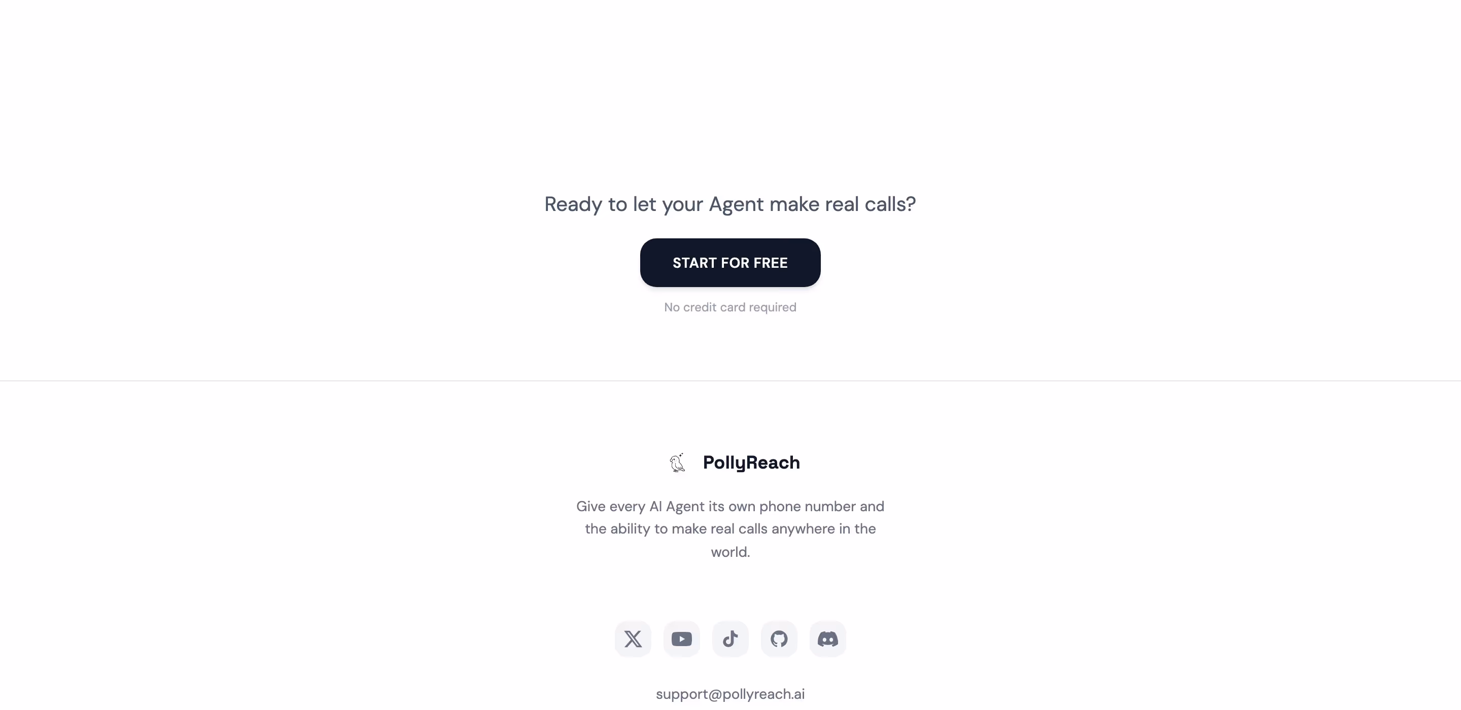 Pollyreach Footers section design