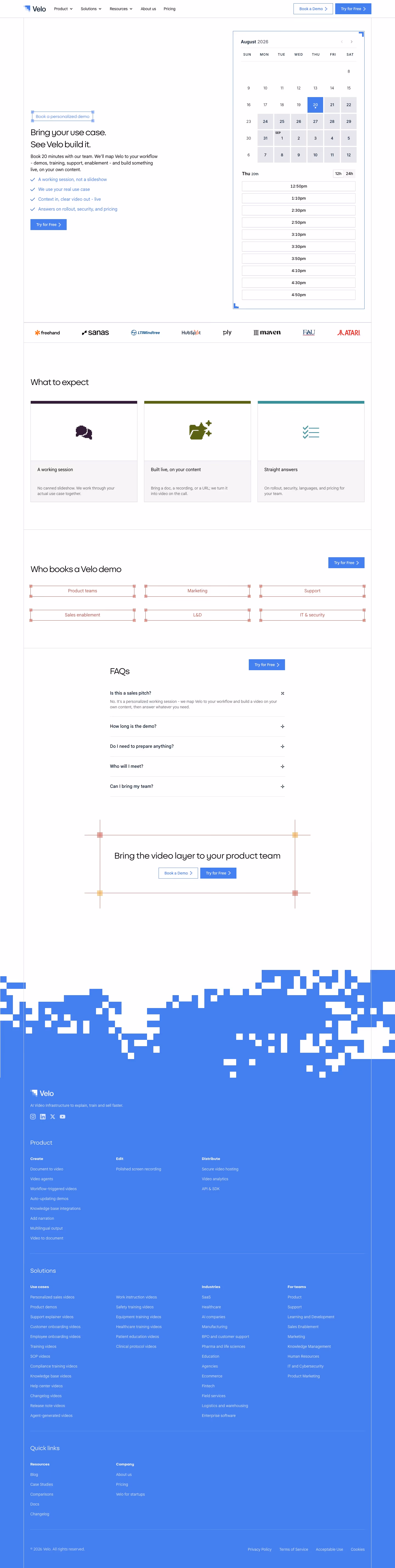 Usevelo contact us design — Infrastructure
