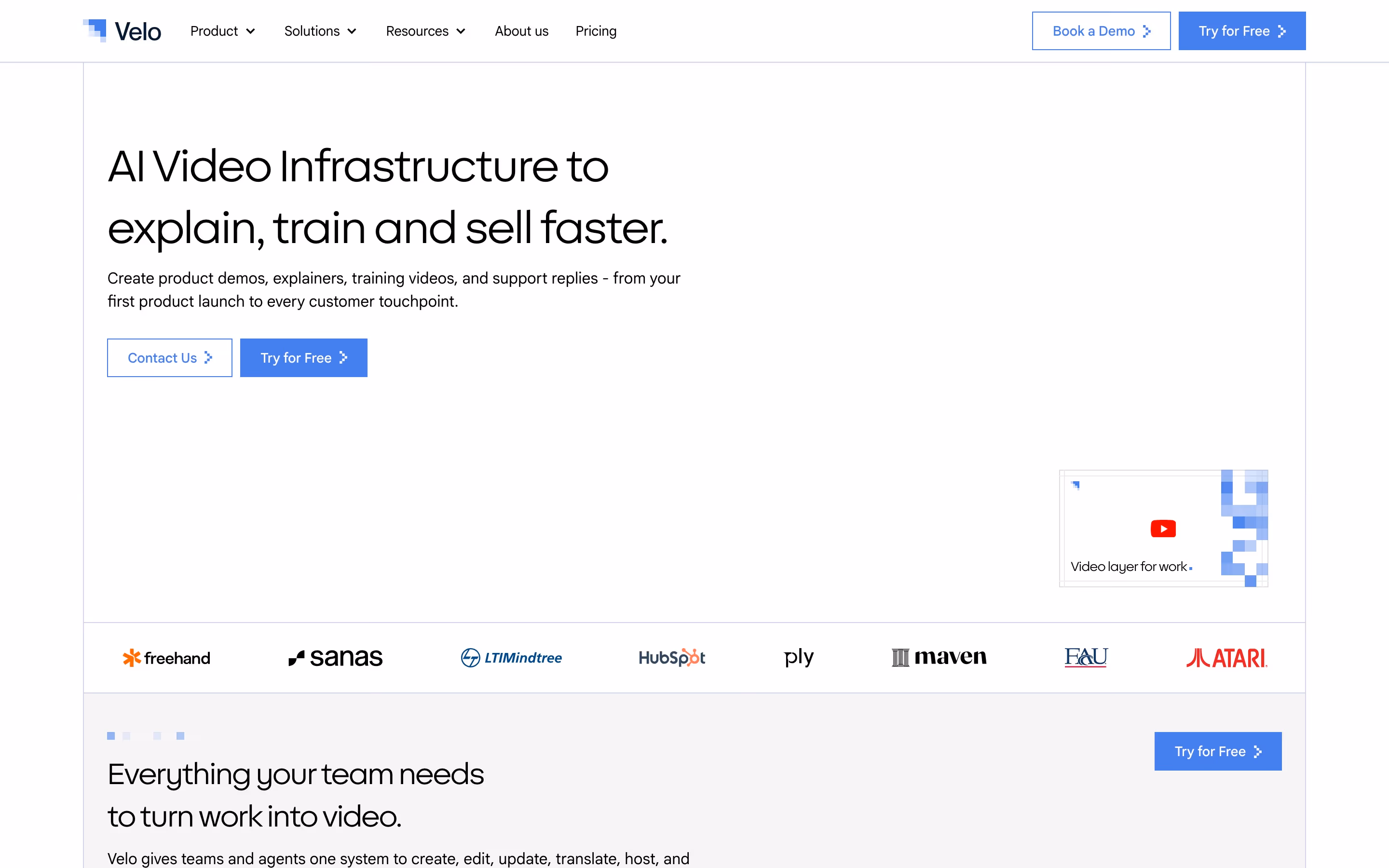 Usevelo hero design — Infrastructure