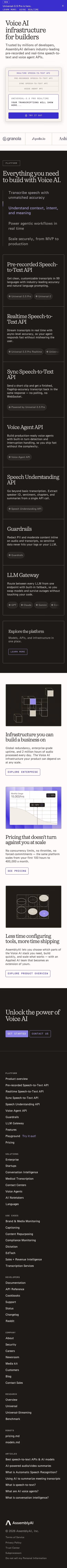 Assemblyai mobile design — AI