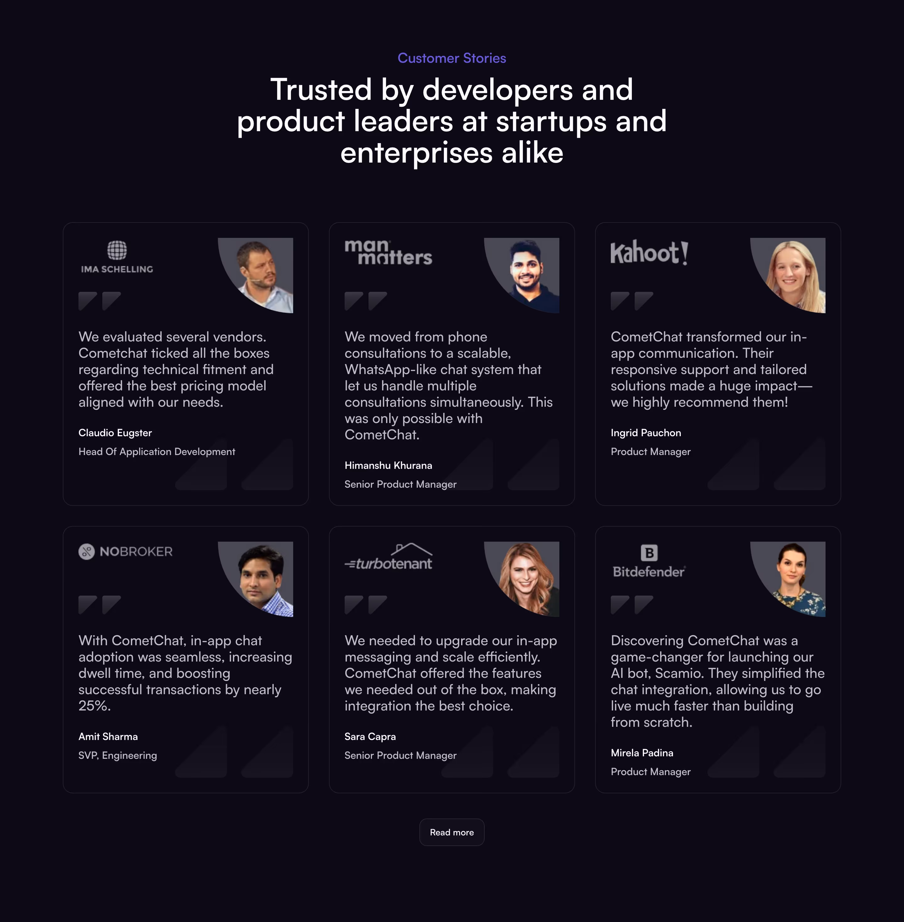 Cometchat feature design — Developer Tools