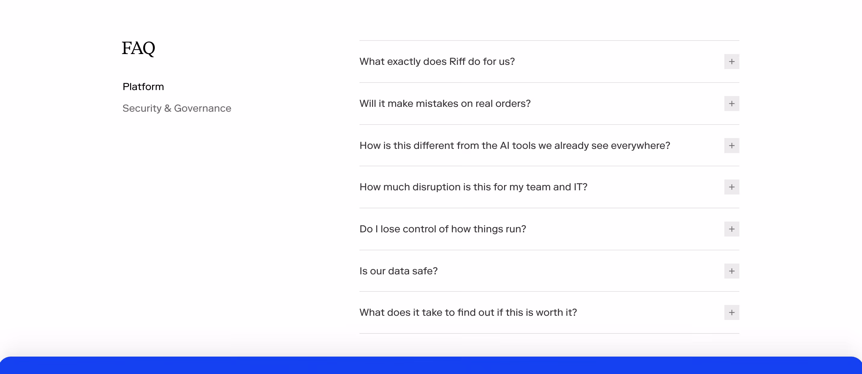 Riff faq design — Logistics & Supply Chain