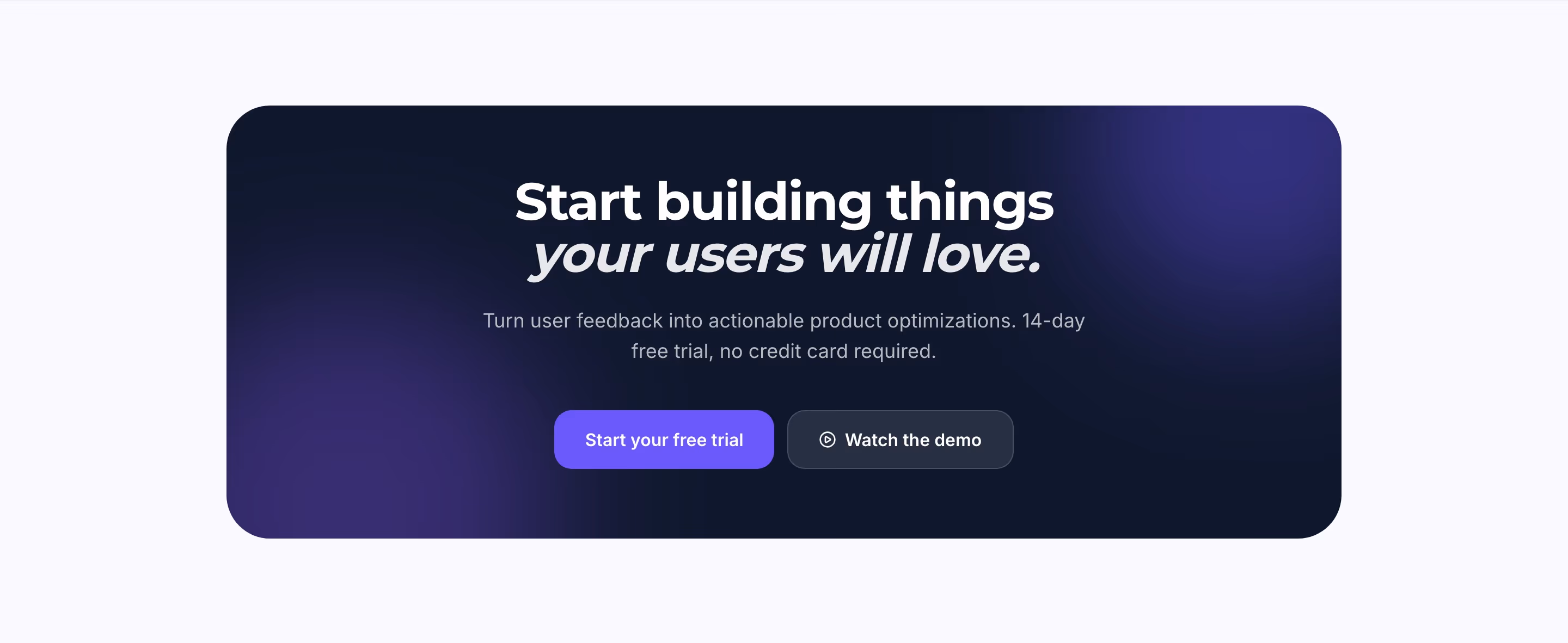 Upvoty cta design — Productivity