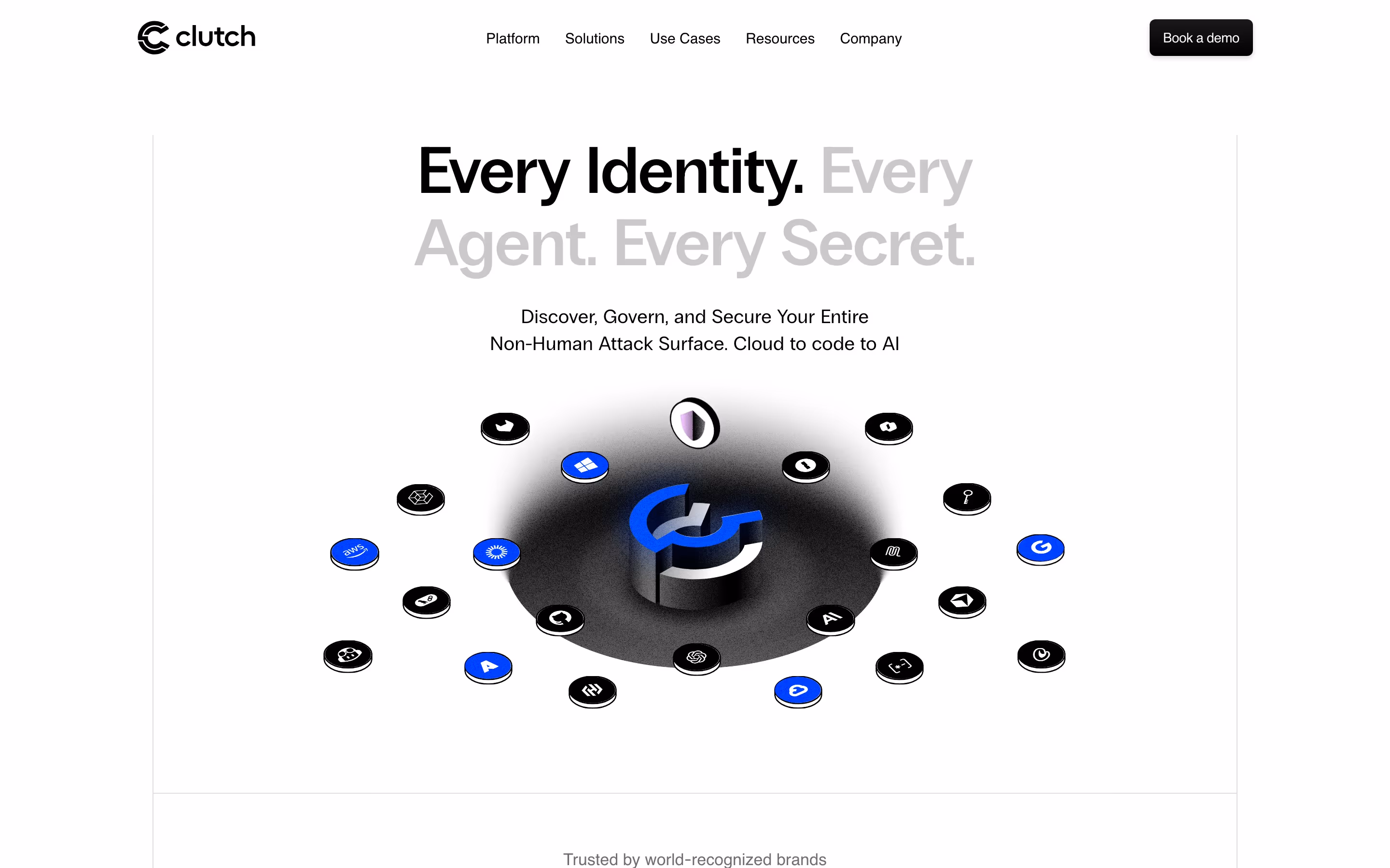 Clutch Security Heroes section design