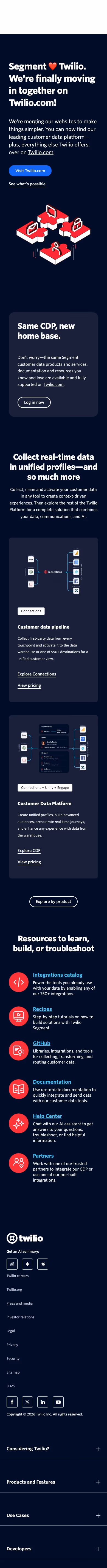 Segment mobile design — Analytics