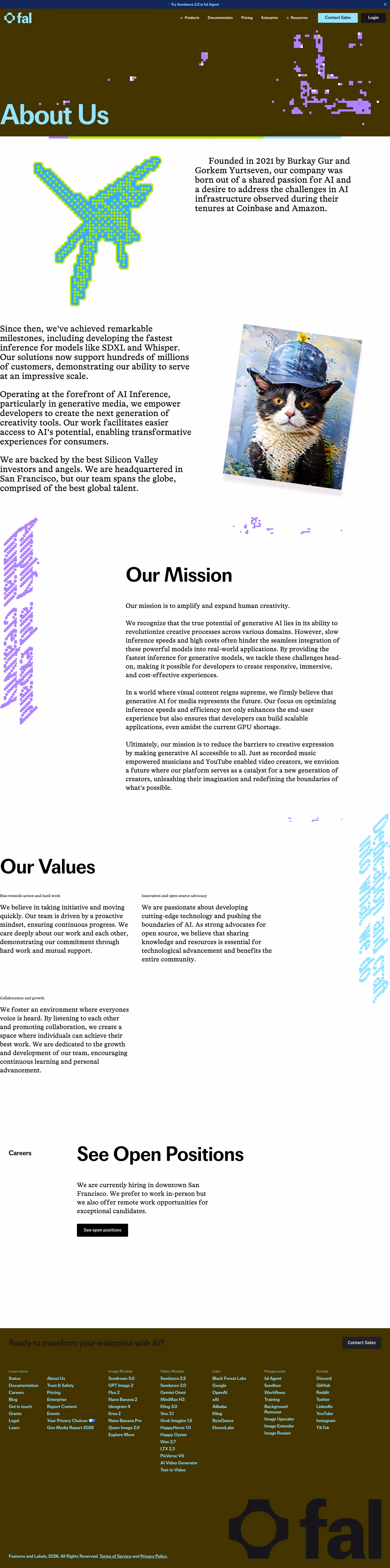 Fal about us design — Developer Tools