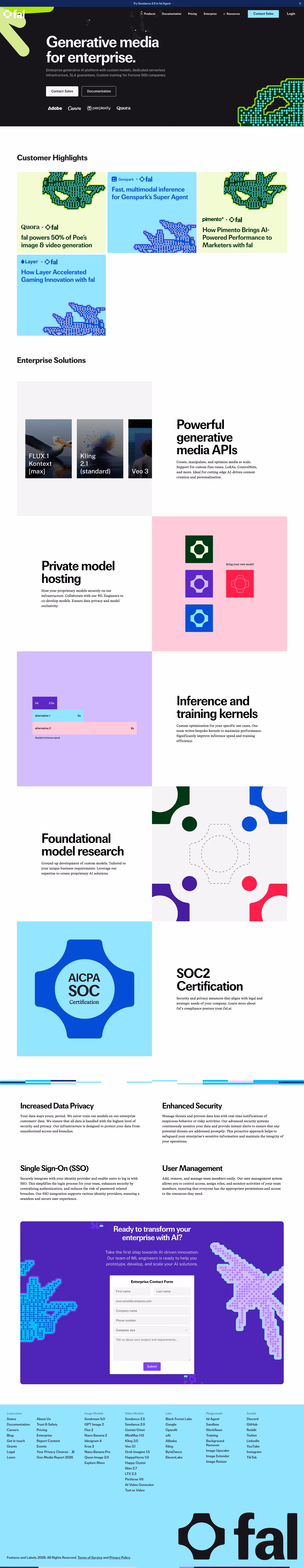 Fal contact us design — Developer Tools