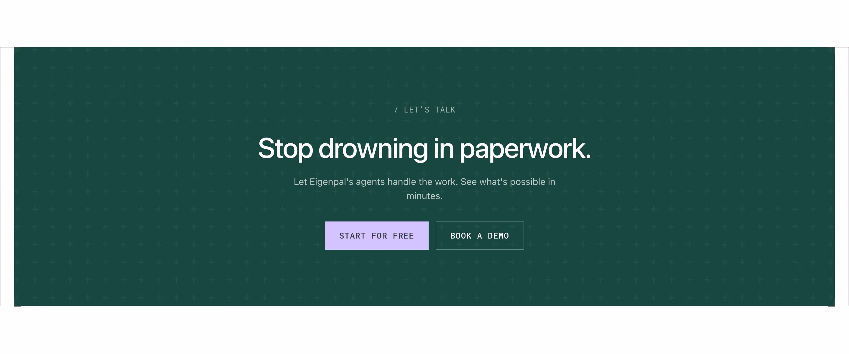 Eigenpal cta design — AI