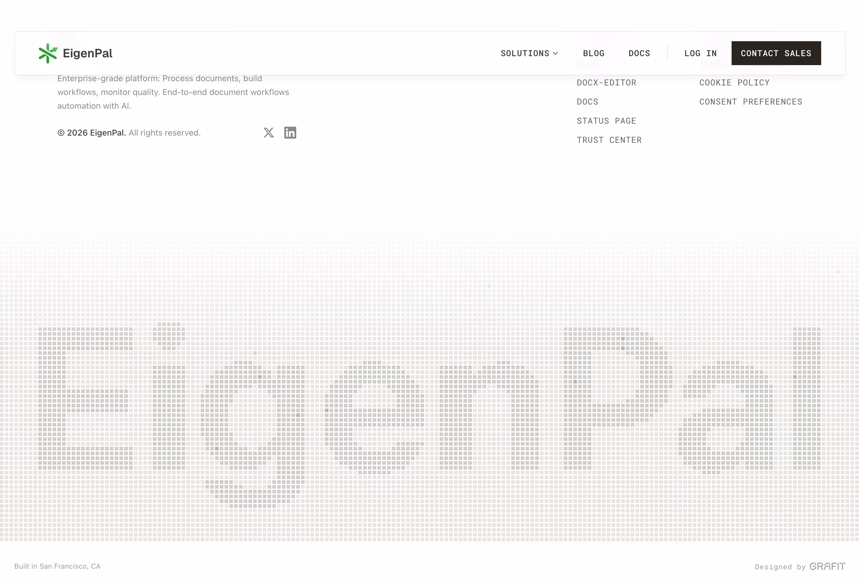 Eigenpal Footers section design