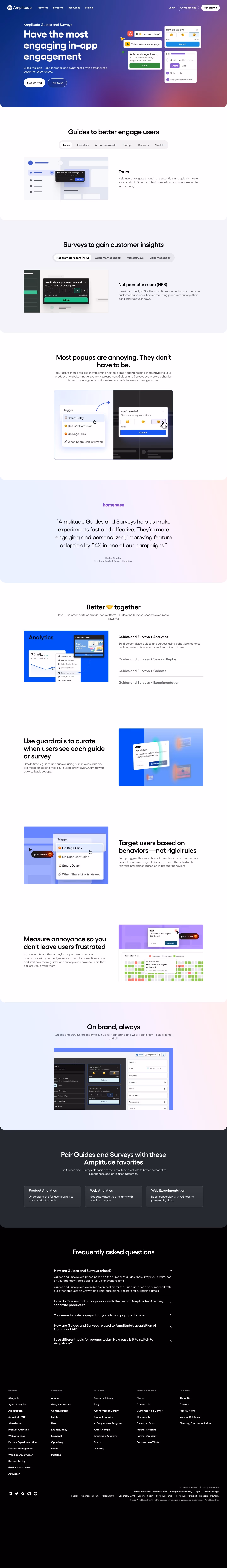 Commandbar landing page design