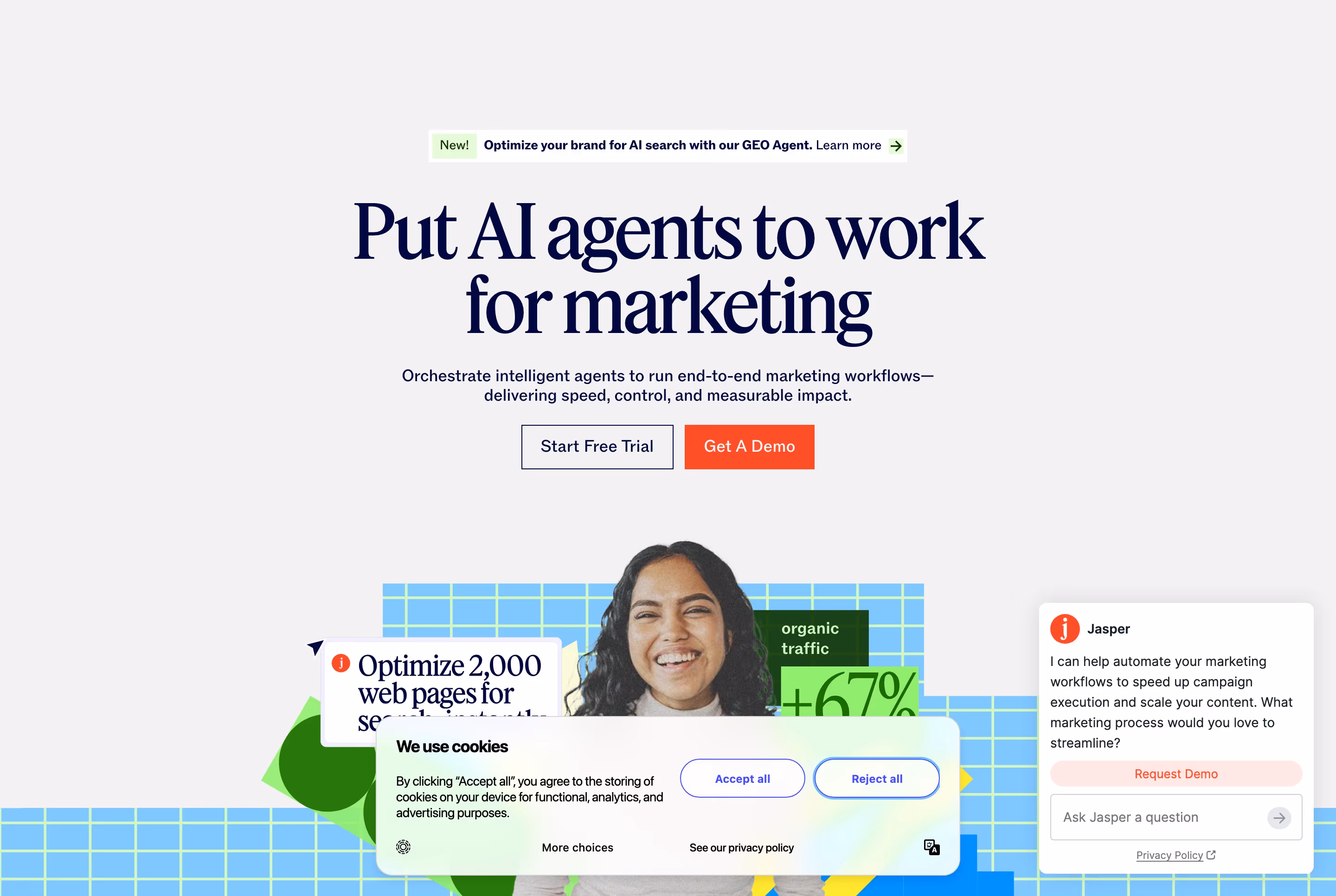 Jasper hero — Marketing