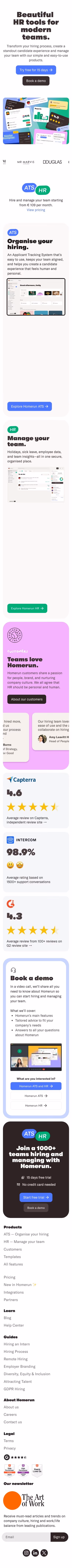 Homerun mobile design — HR