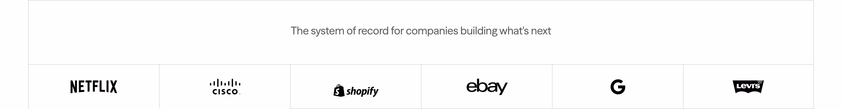 Airtable Logo clouds section design