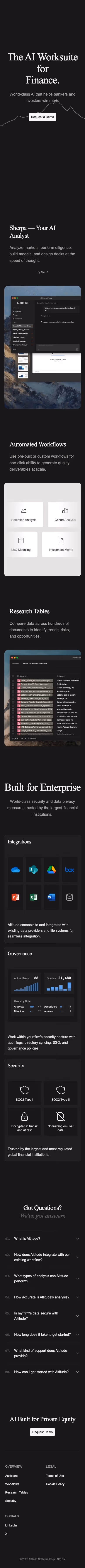 Altitude mobile design — Finance