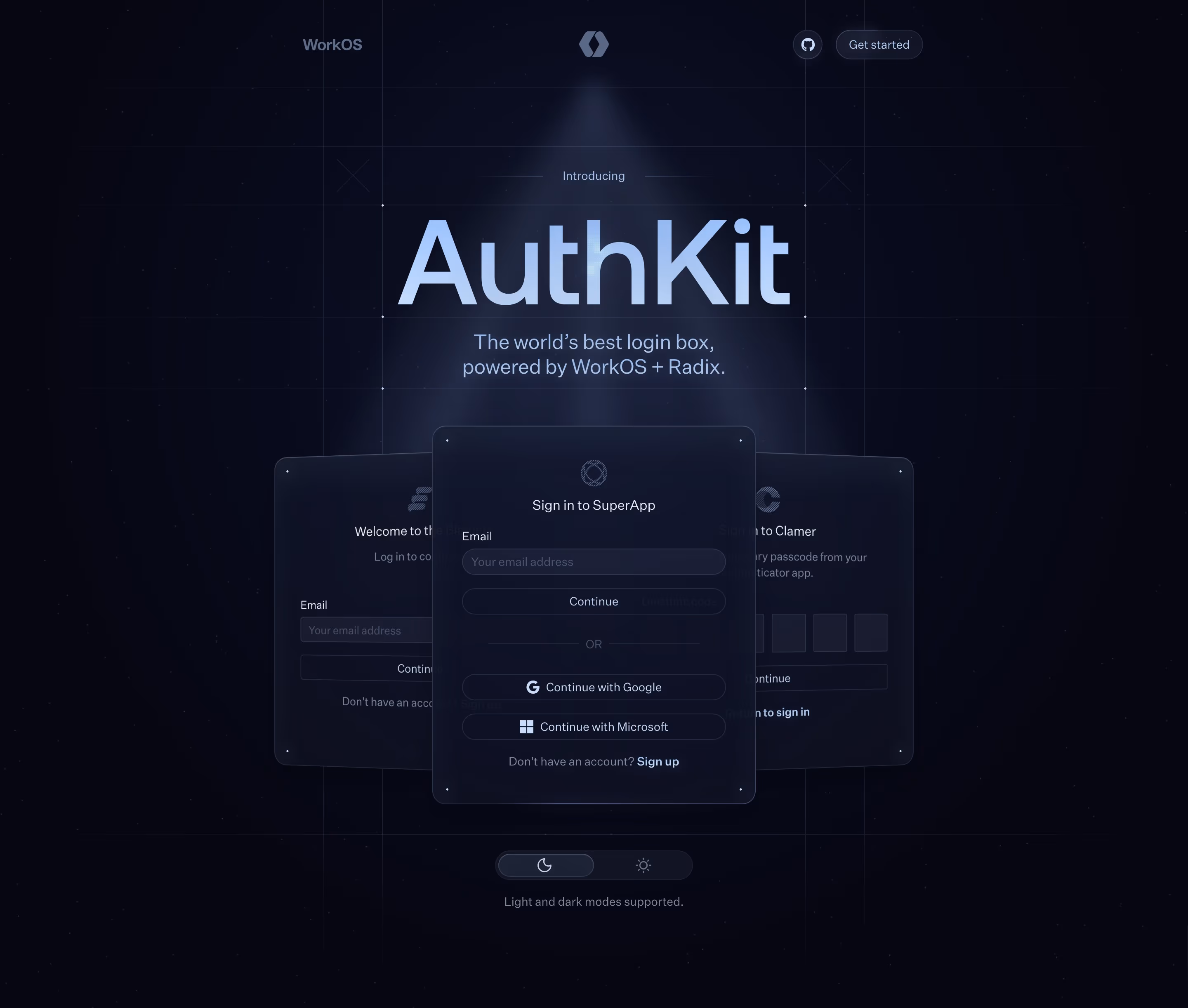Authkit hero design — Developer Tools