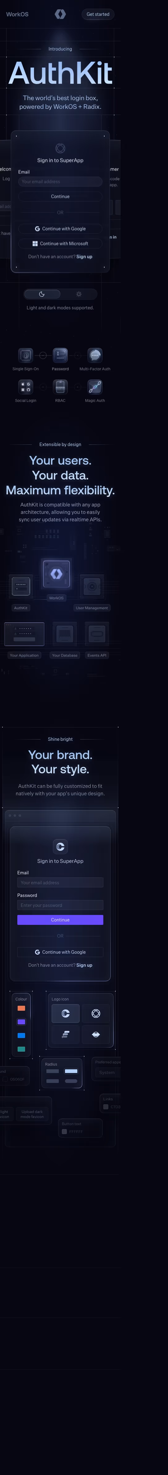Authkit mobile design — Developer Tools