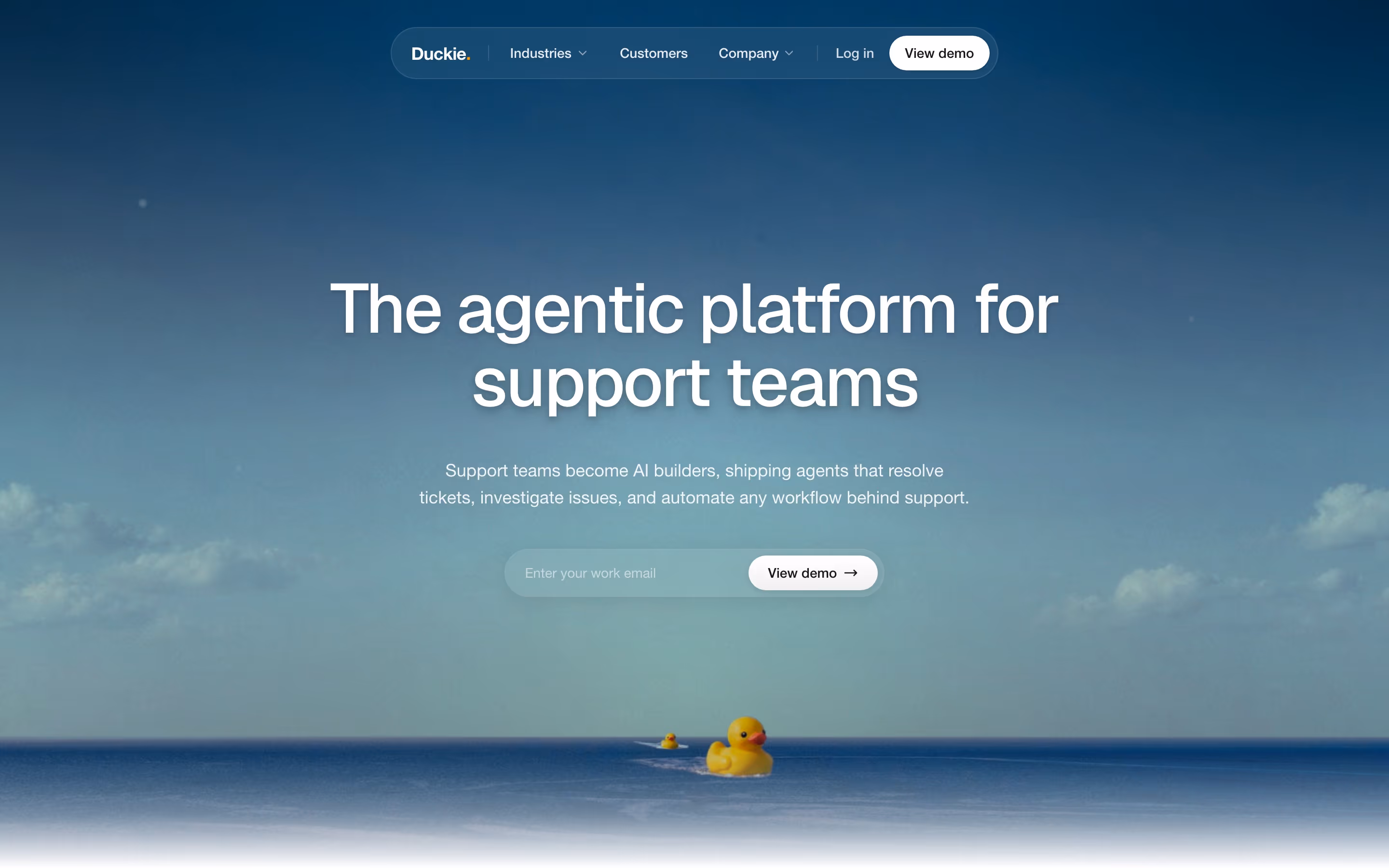 Duckie Heroes section design