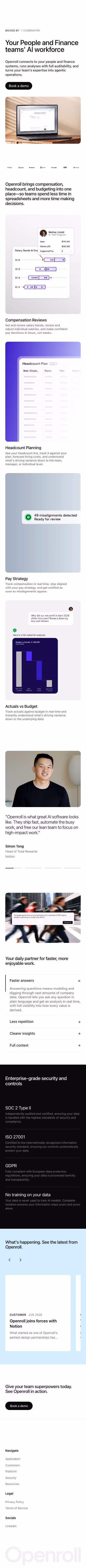 Openroll mobile design — HR