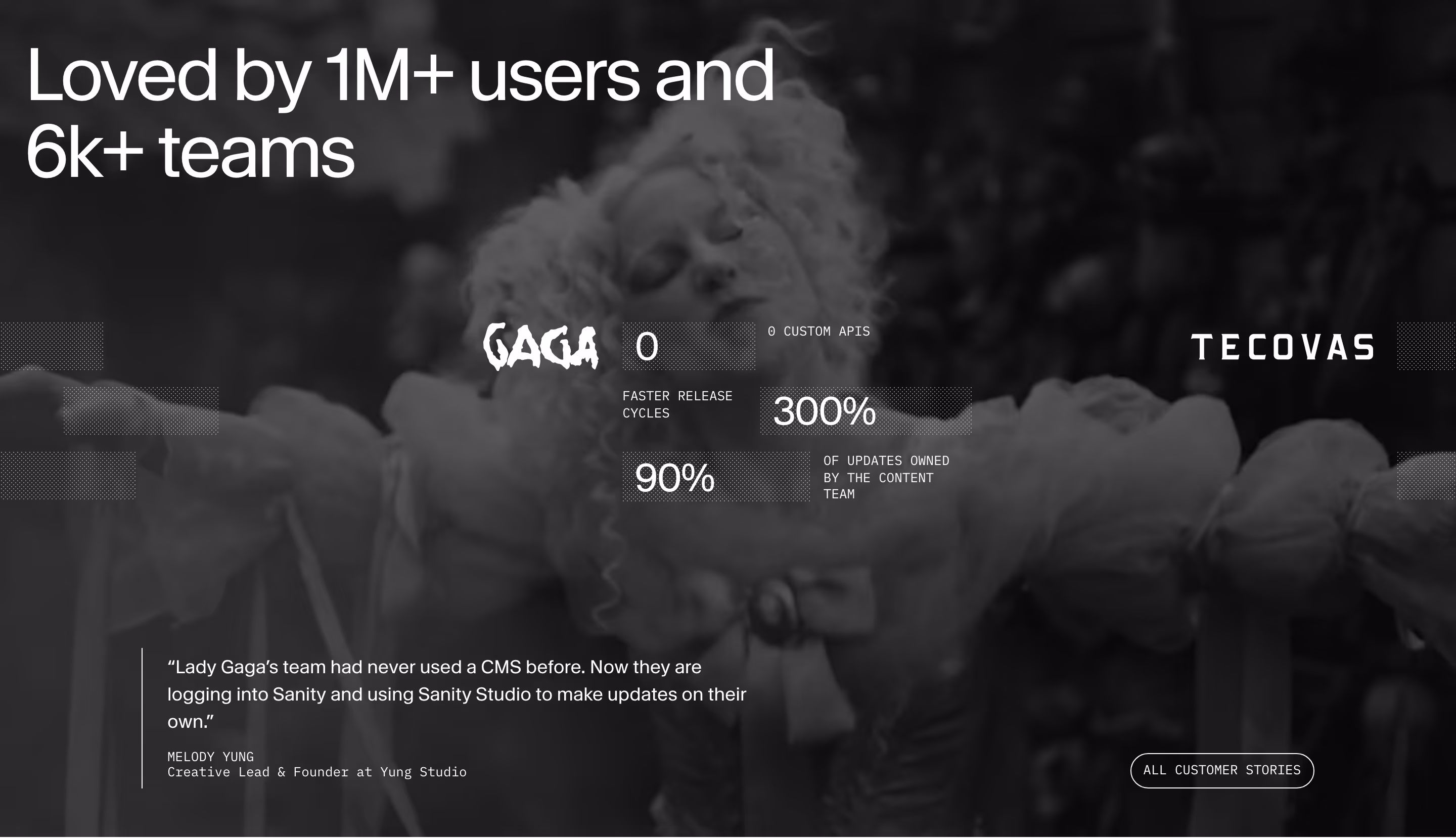 Sanity testimonial design — Developer Tools