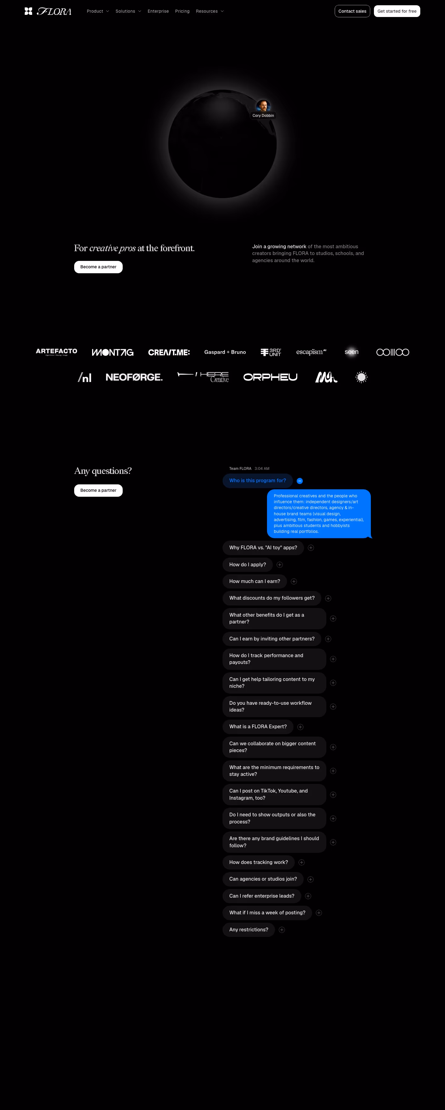 Flora affiliate page design — Graphics & Design