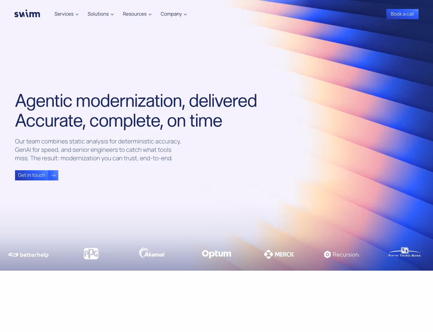 Swimm landing page design — Developer Tools