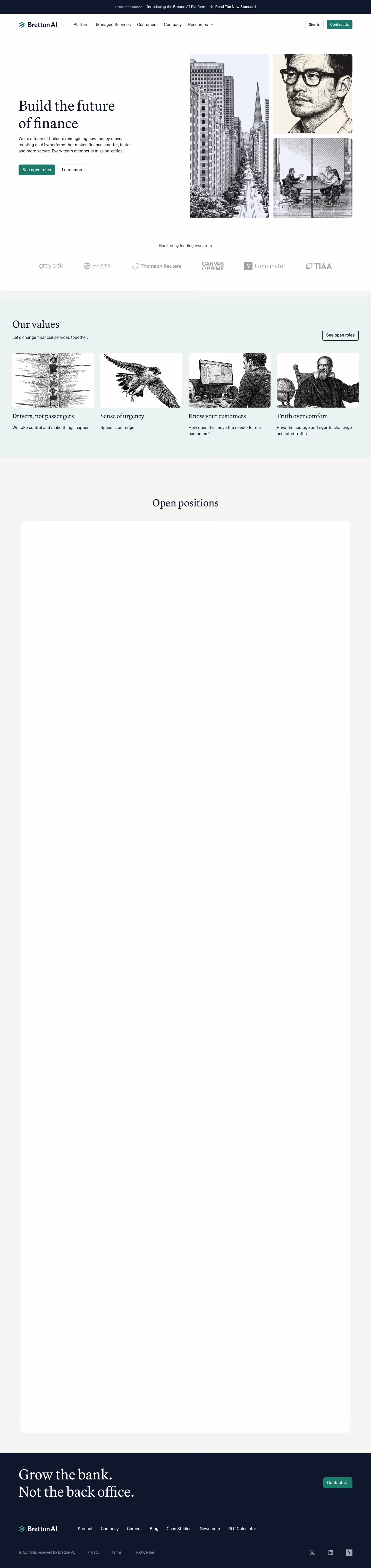 Greenlite Careers pages section design