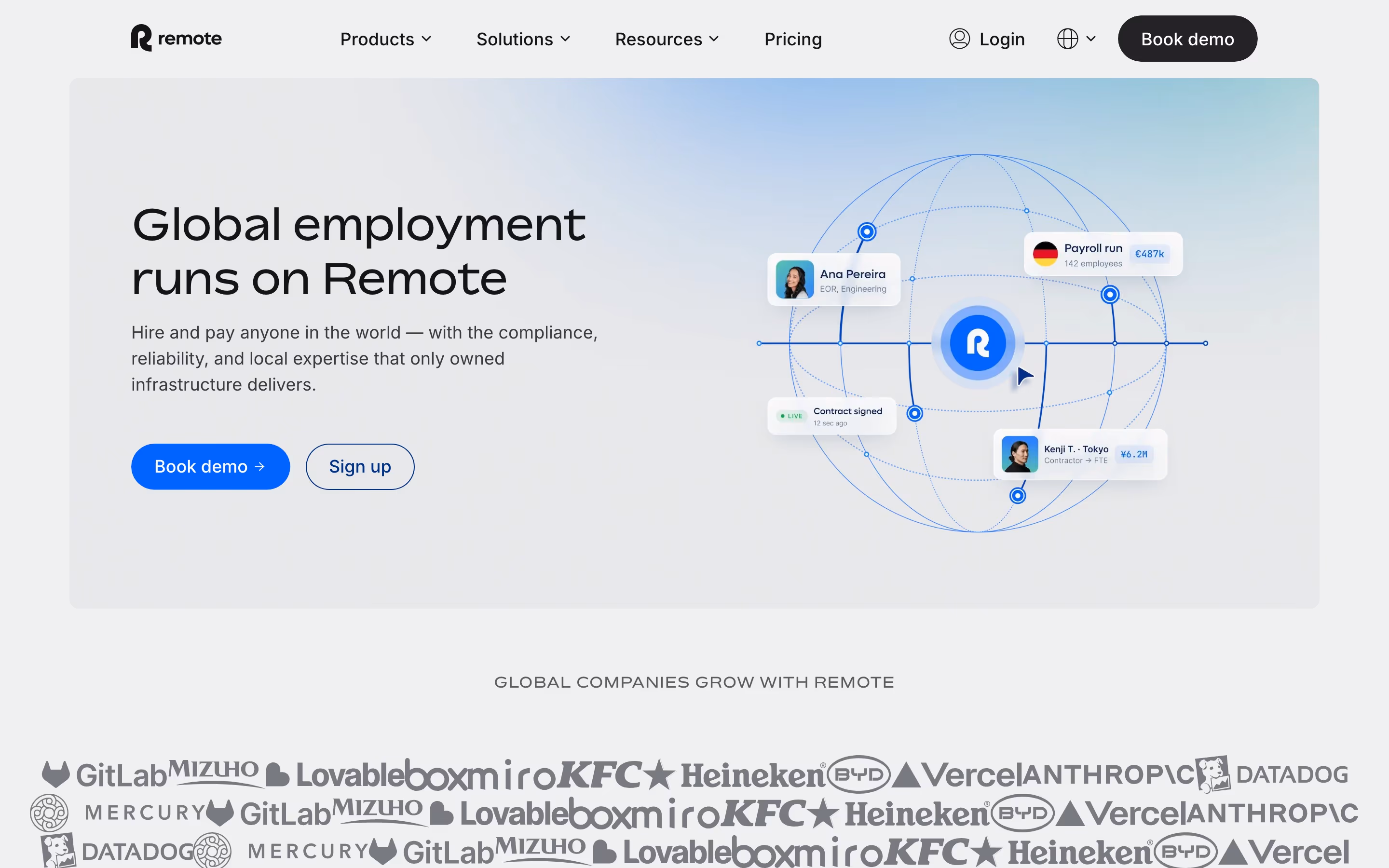 Remote Heroes section design