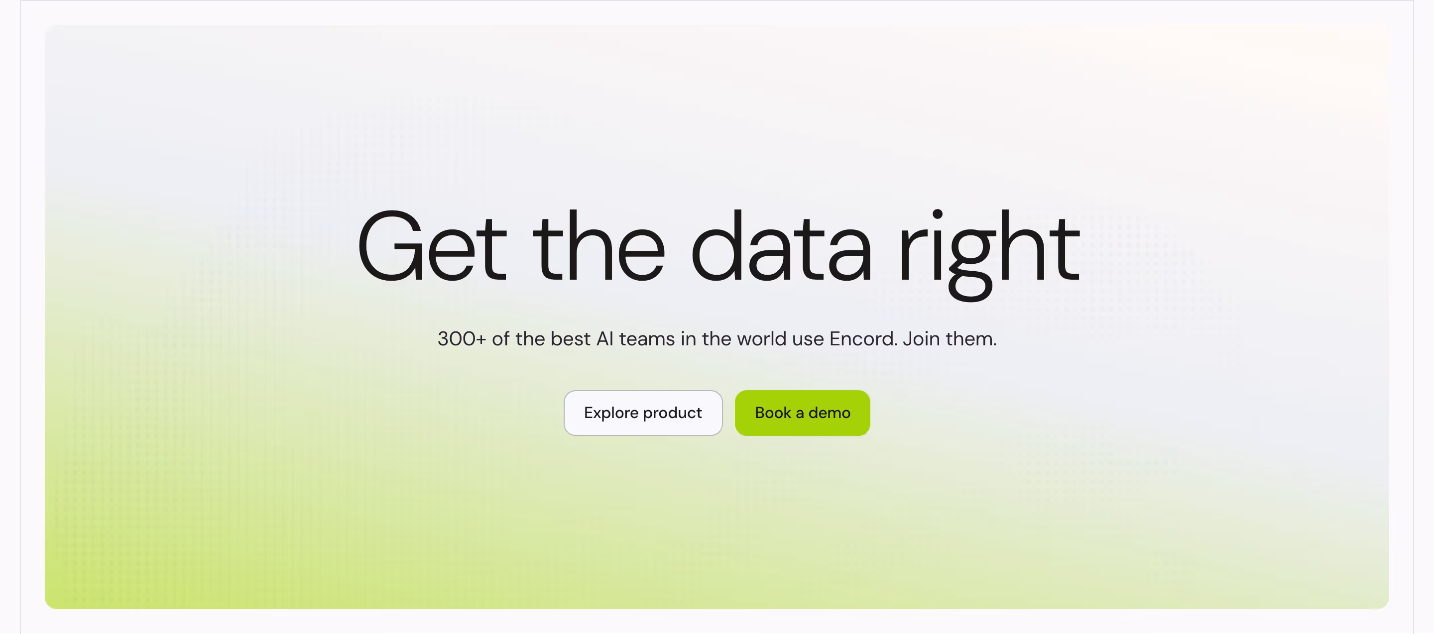 Encord cta design — Infrastructure