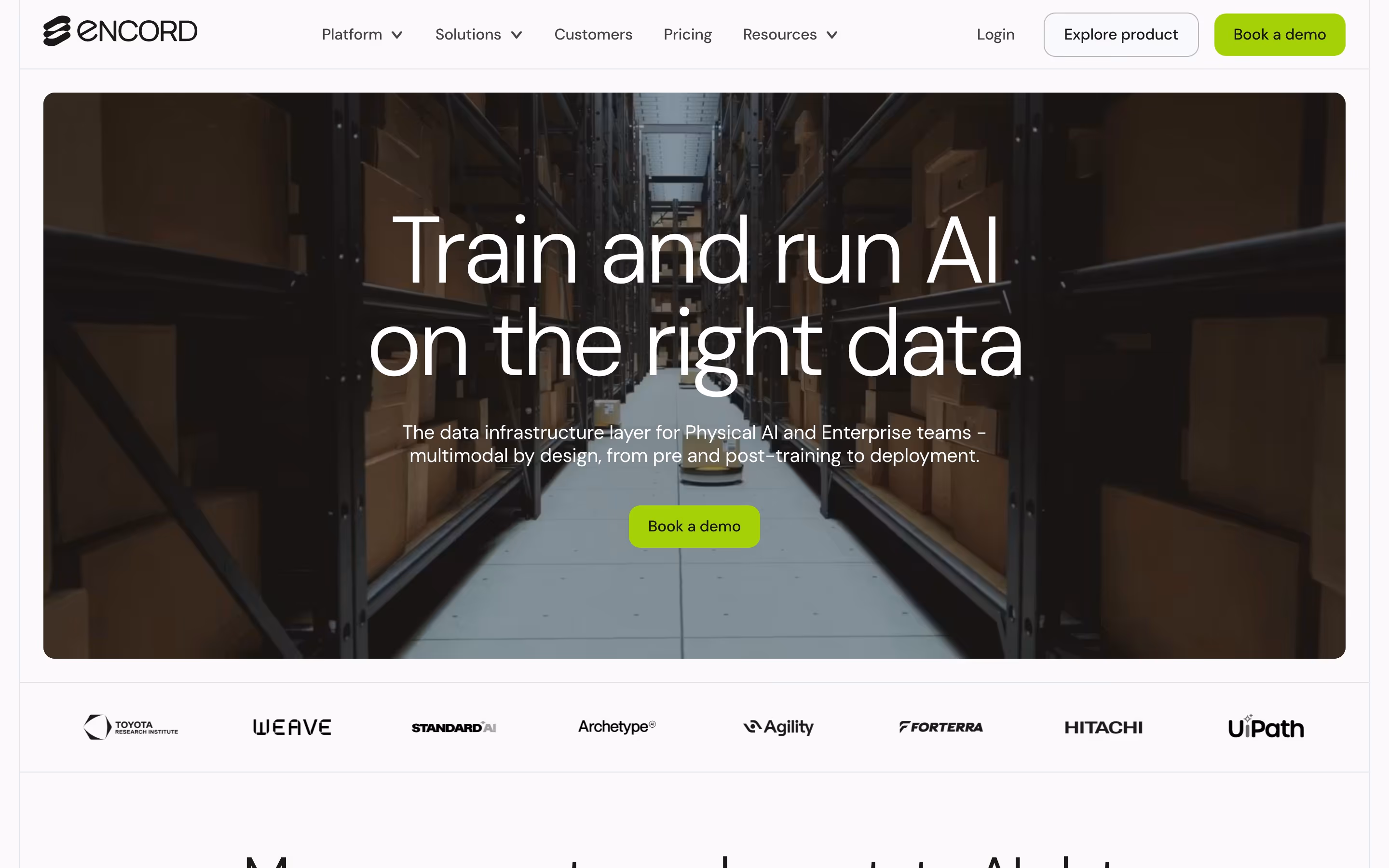 Encord hero design — Infrastructure