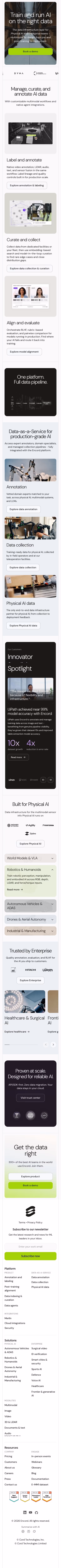 Encord mobile design — Infrastructure