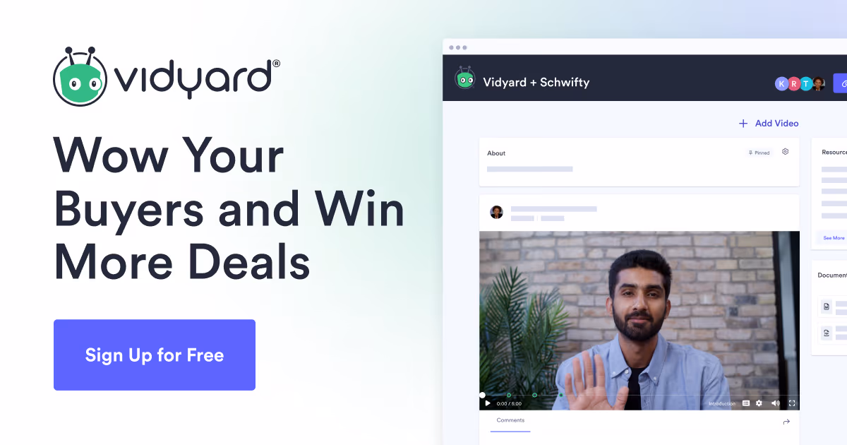 Vidyard og image design — Sales & Support