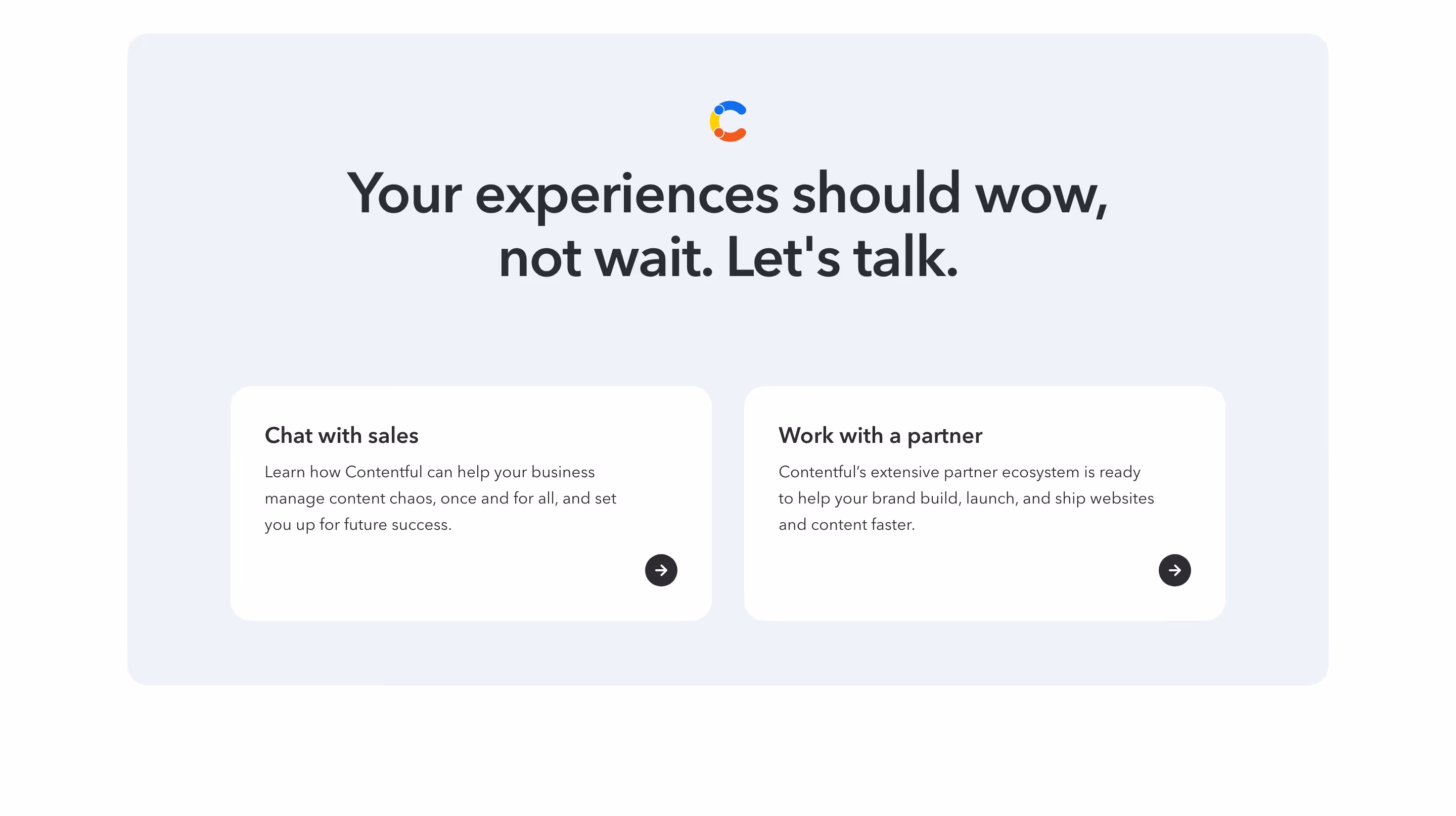 Contentful cta design — Developer Tools