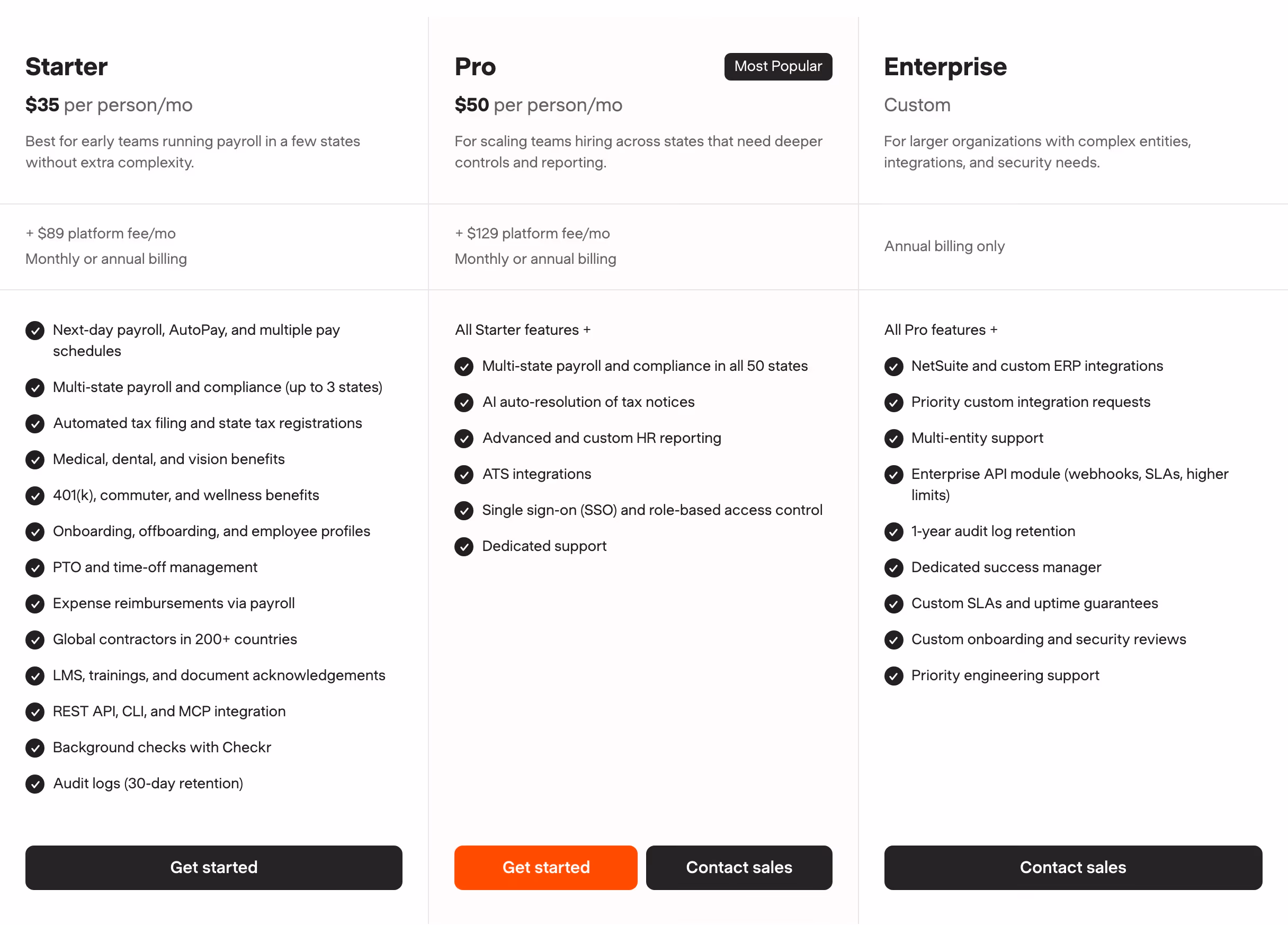 Warp pricing design — HR
