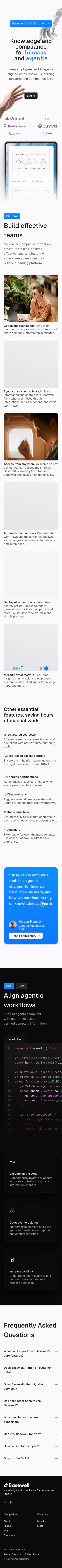 Basewell mobile design — Productivity