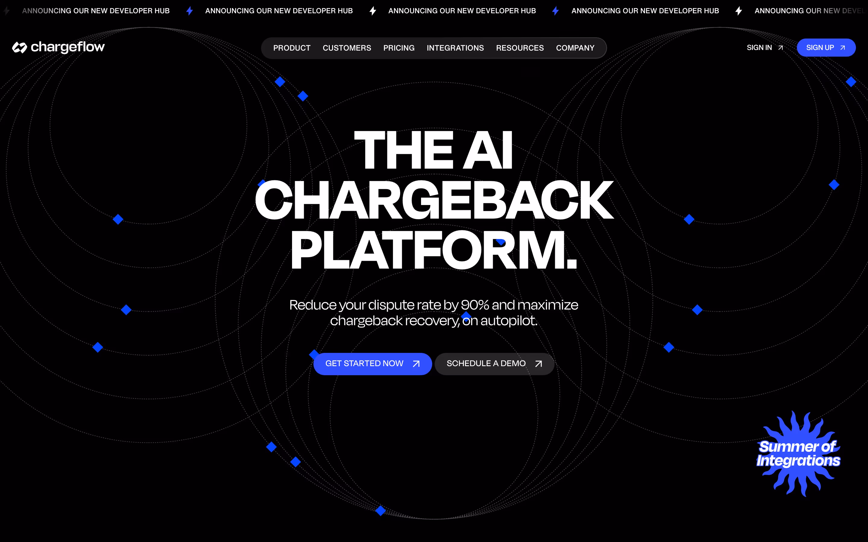 Chargeflow Heroes section design