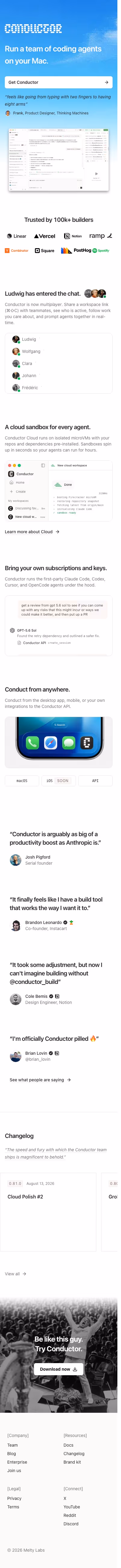 Conductor mobile design — Developer Tools