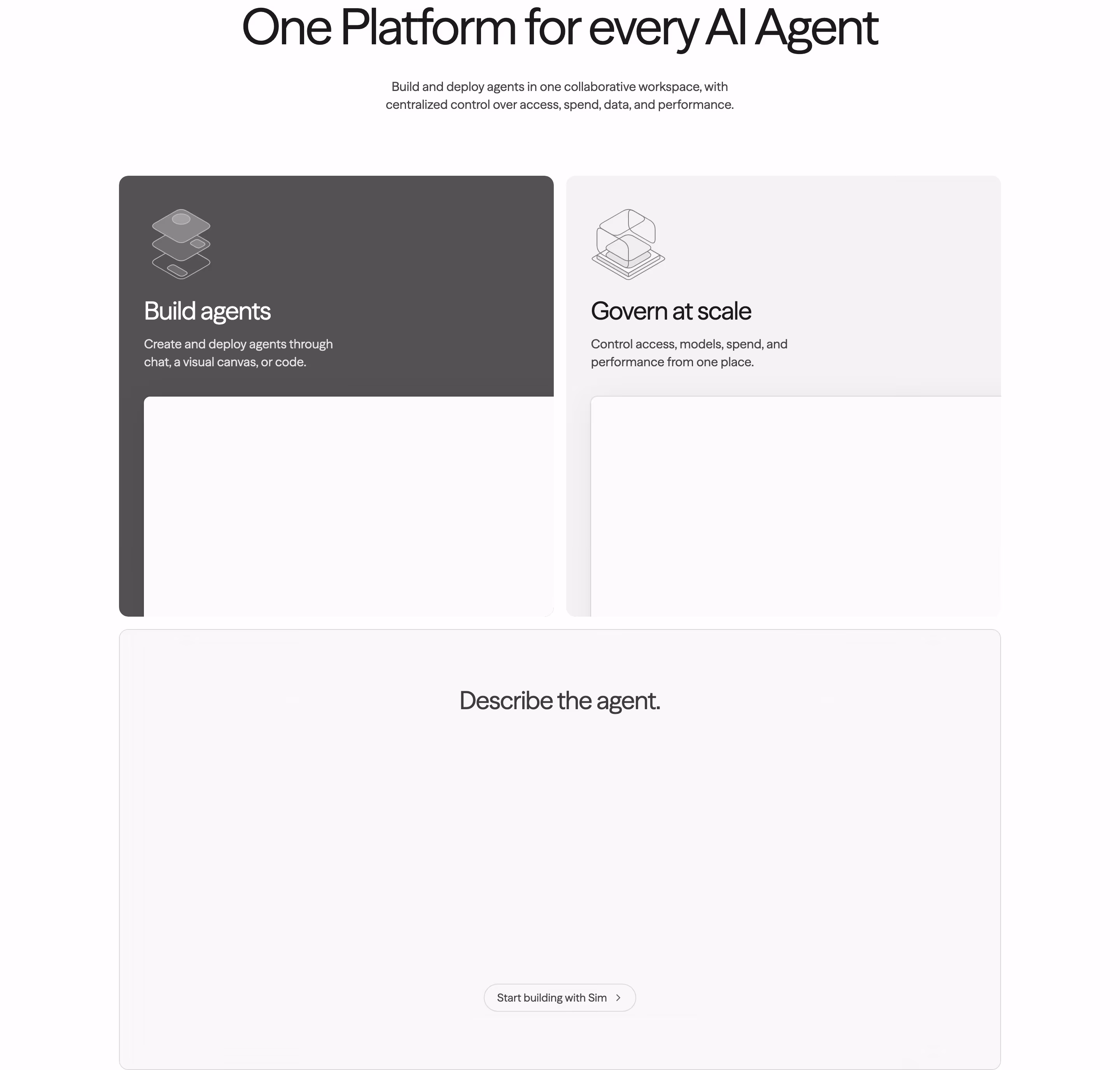 Sim feature design — Sales & Support