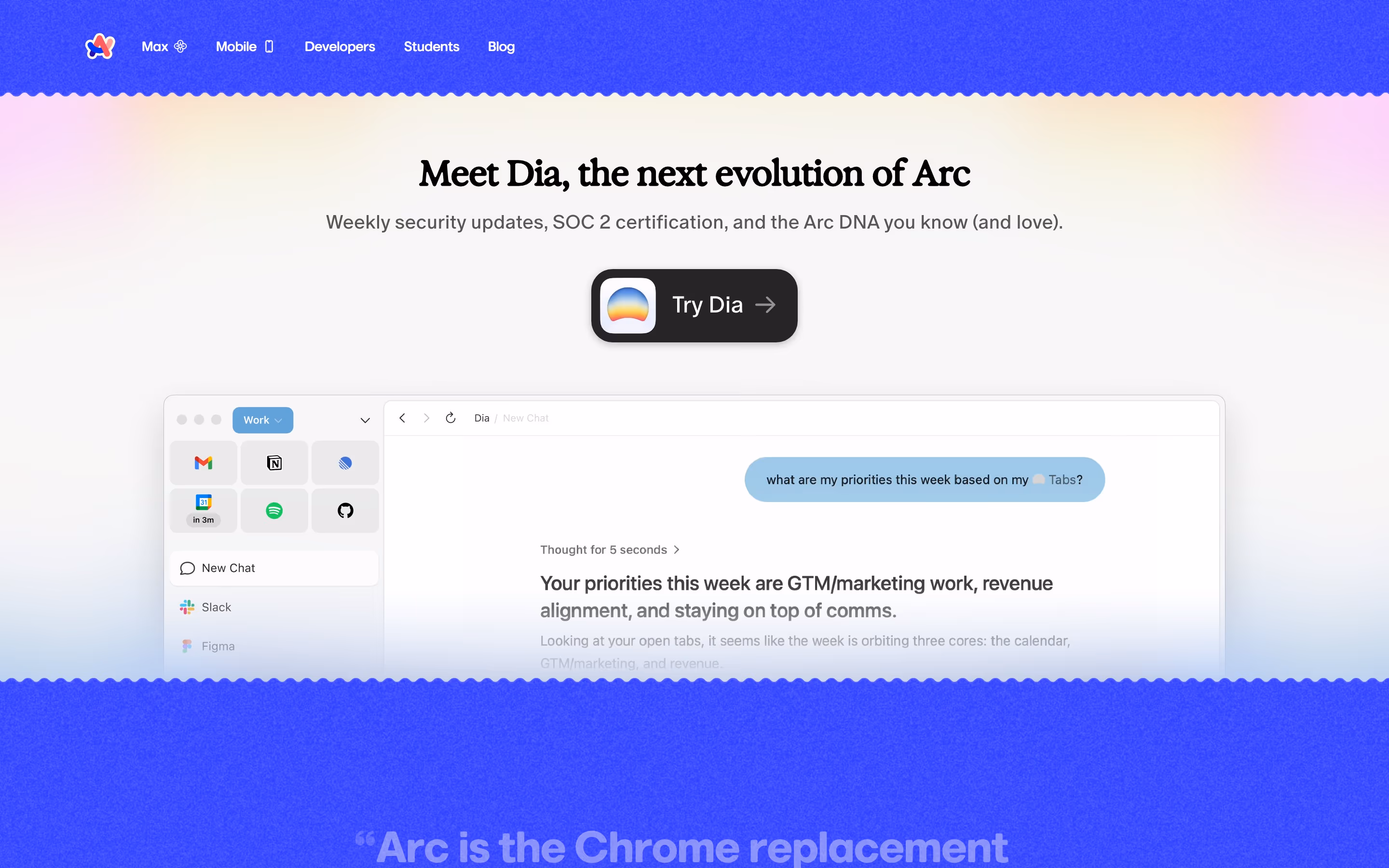Arc Heroes section design