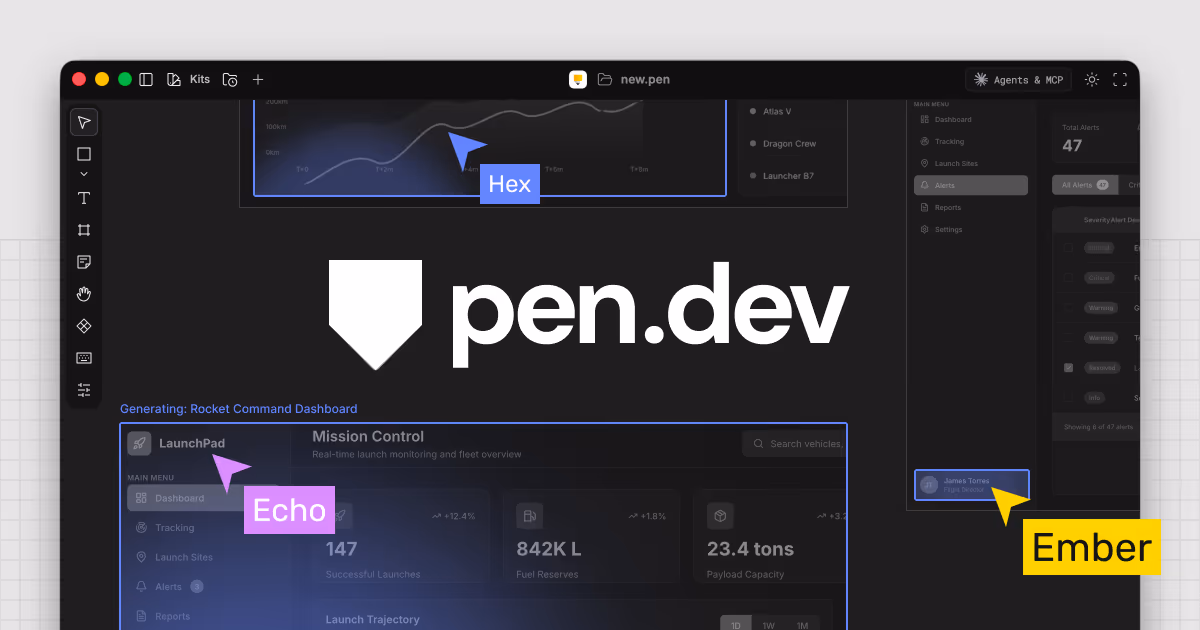 Pencil og image design — Developer Tools
