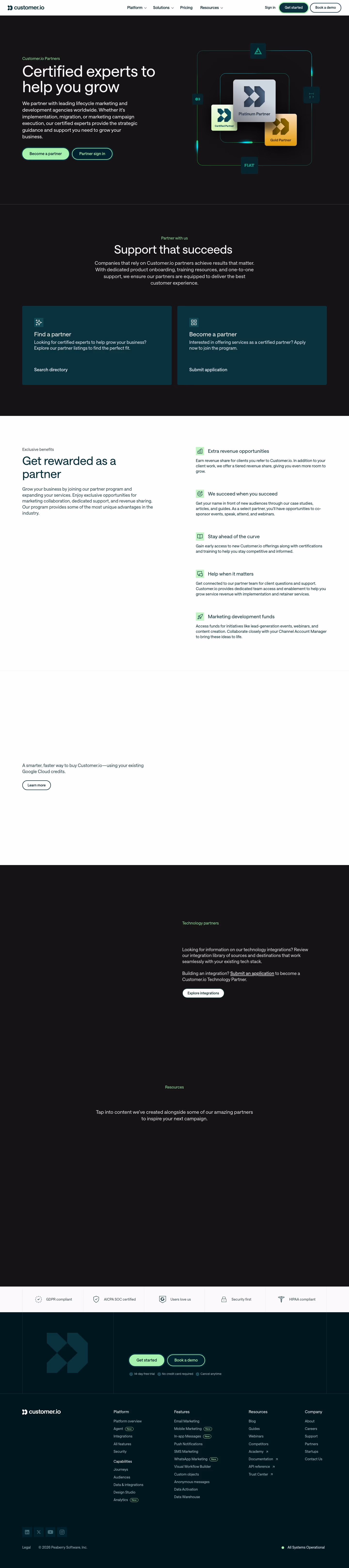 Customer affiliate page design — Marketing