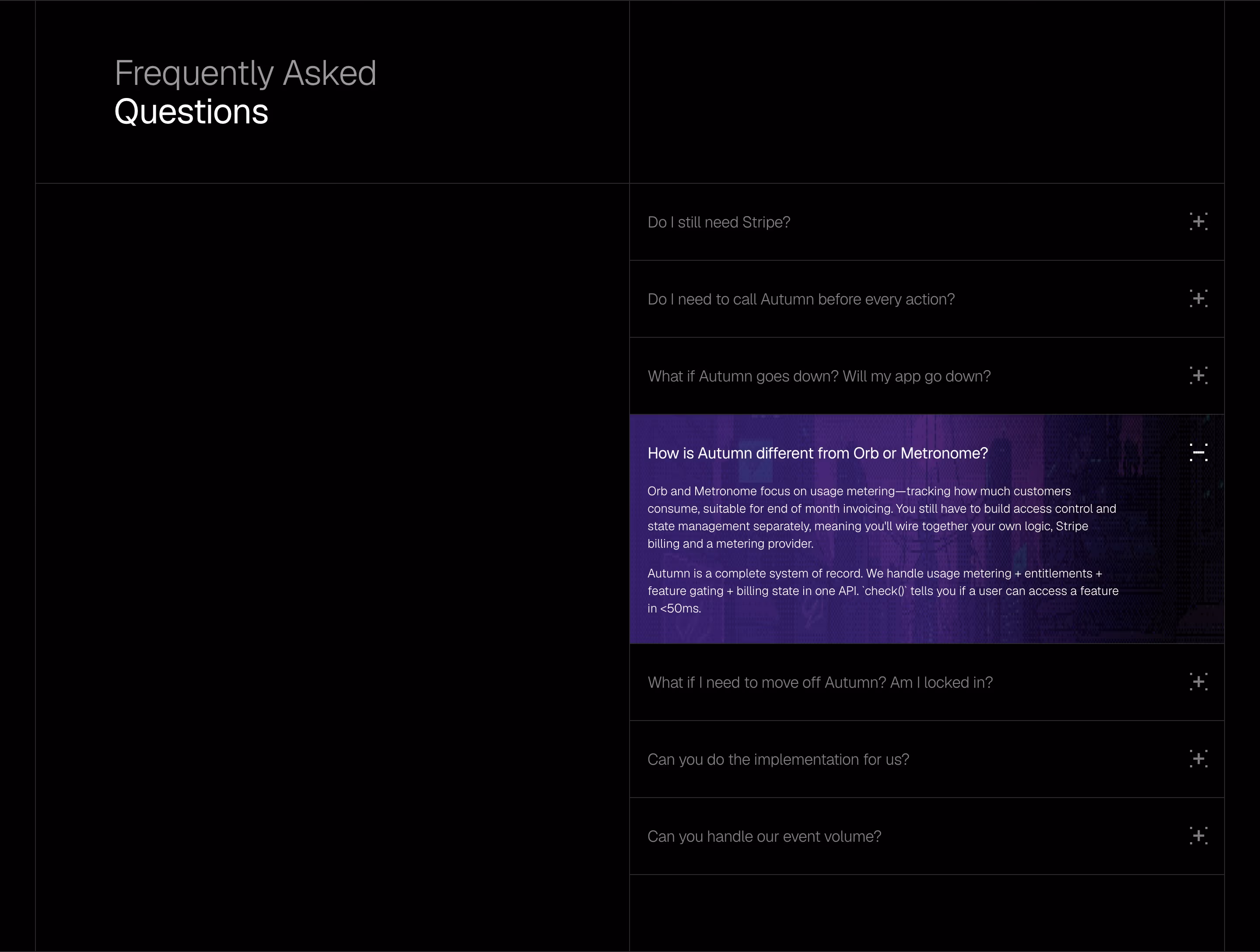 Useautumn faq design — Developer Tools