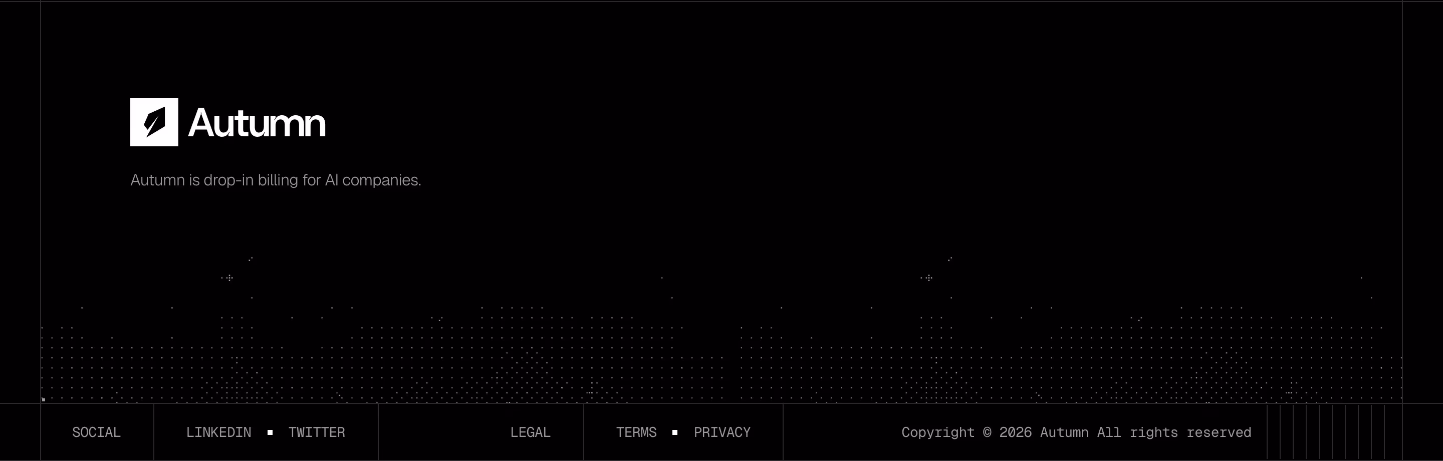 Useautumn Footers section design