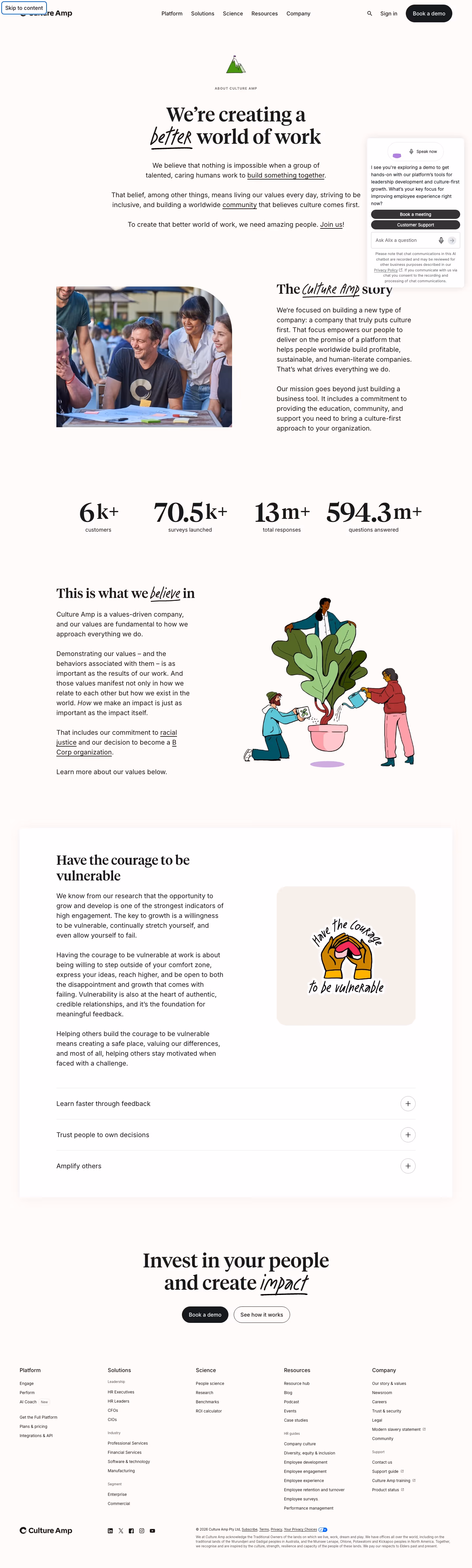 Cultureamp about us design — HR