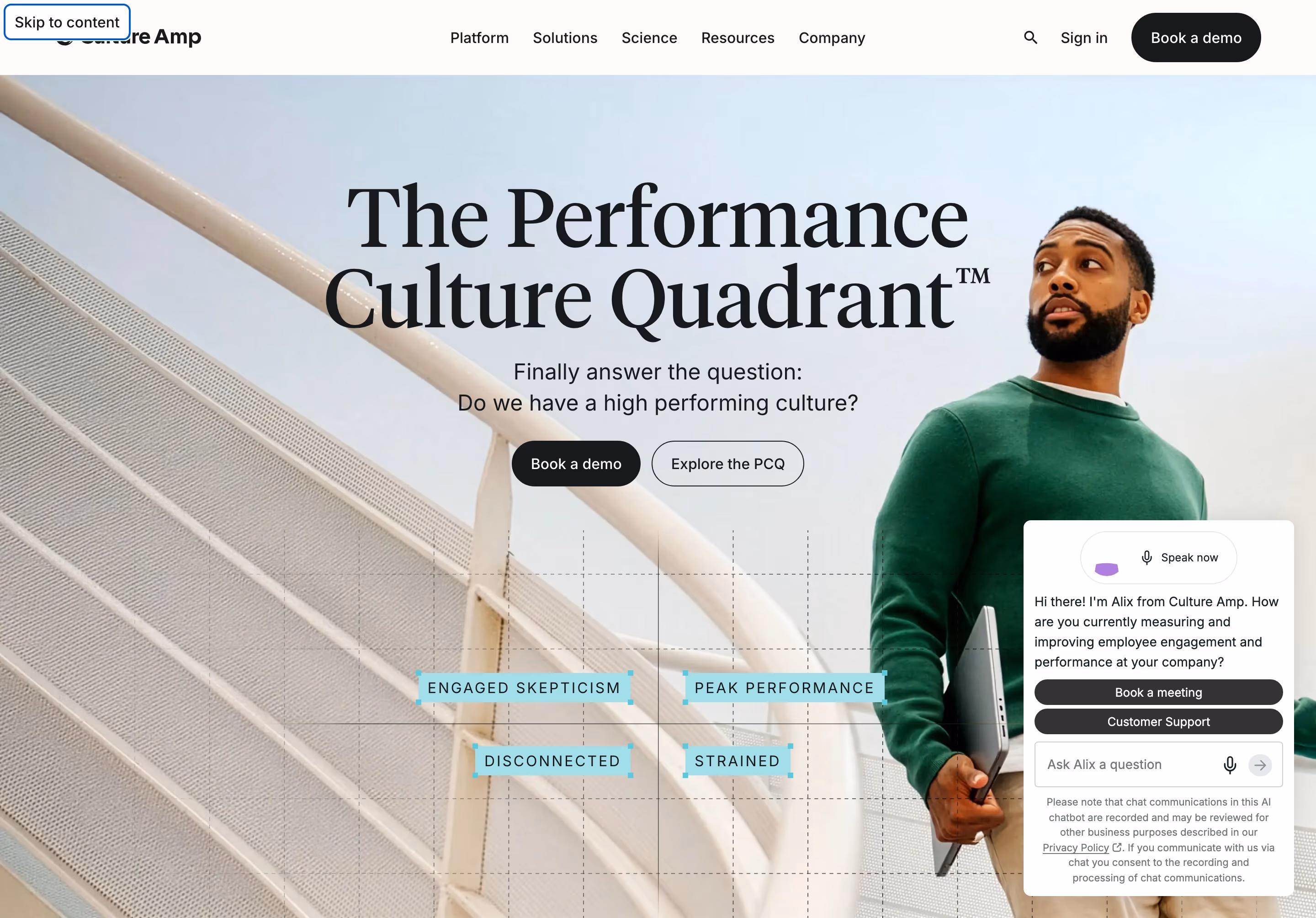 Cultureamp hero design — HR