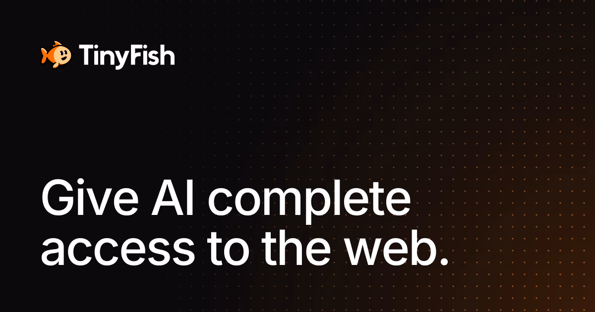 Tinyfish og image design — Developer Tools