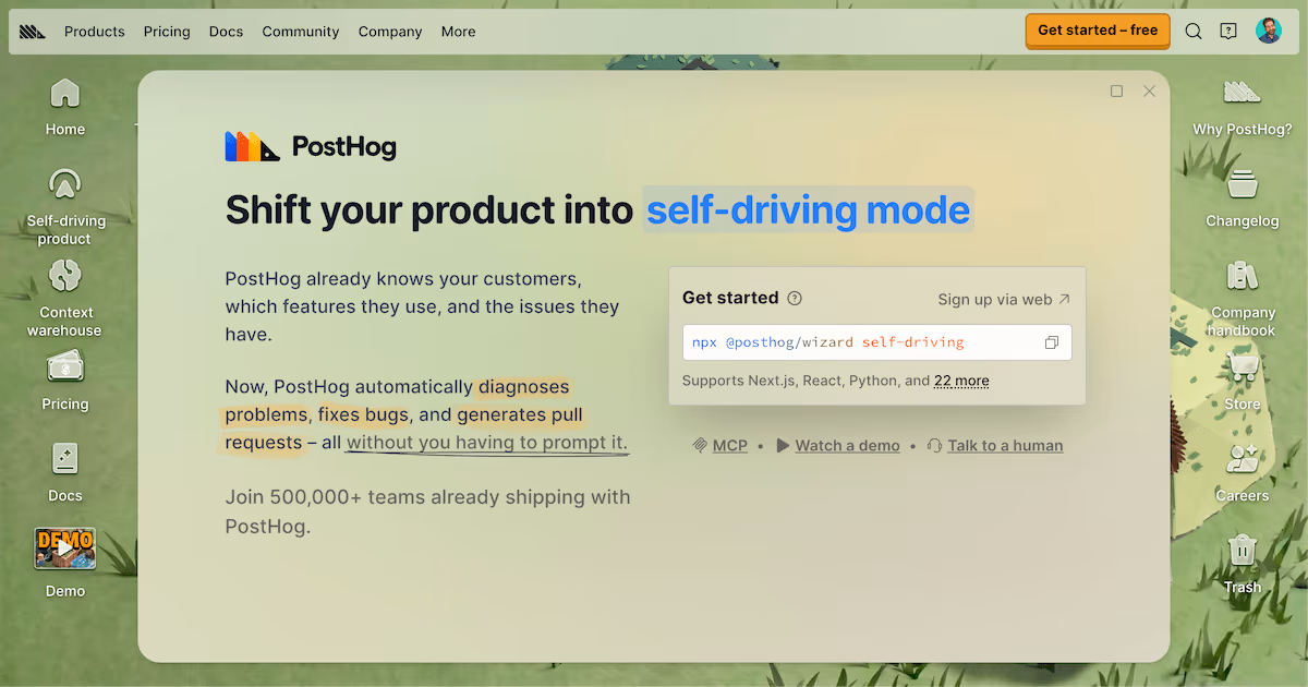Posthog og image design — Analytics
