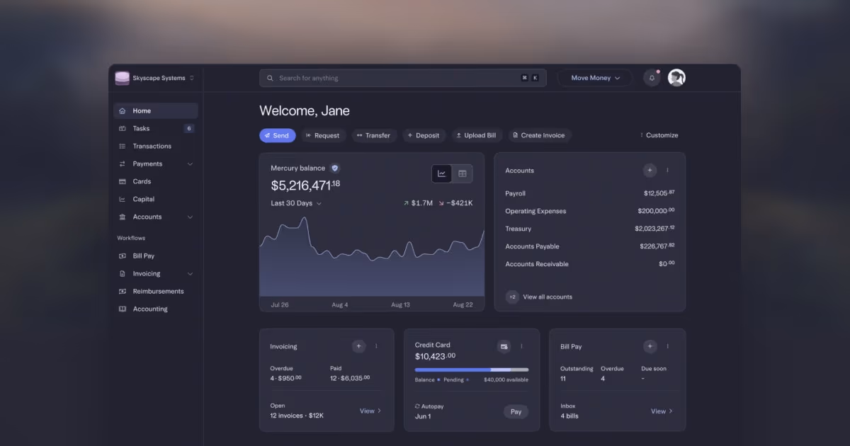 Mercury og image design — Finance